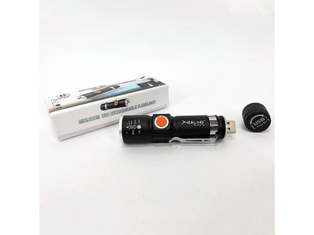 Ліхтар ручний акумуляторний тактичний X-Balog BL-616-T6 із зарядкою від павербанків із USB - Фото 14