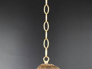 Фонарь уличный подвесной 25524 Золото 35-85х15х20 см.