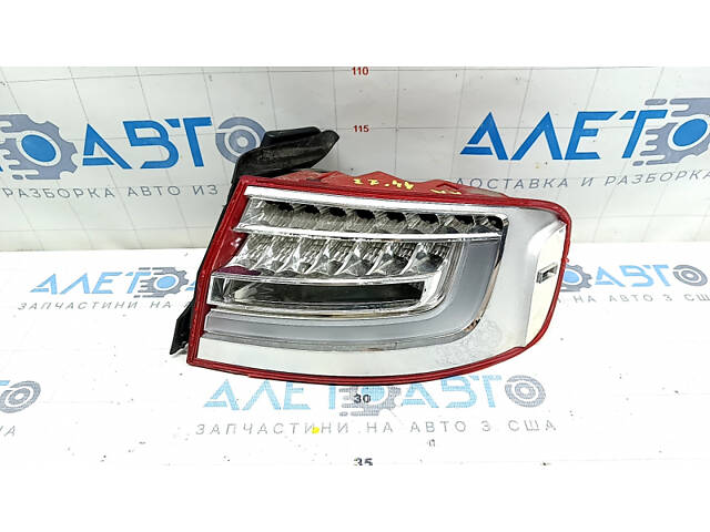 Фонарь внешний крыло правый Audi A4 B8 13-16 рест седан LED, разбито стекло, сломана накладка. - Фото 1