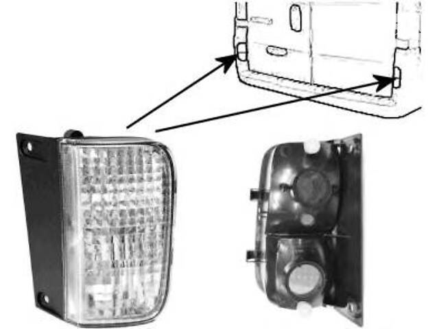 Фонарь заднего хода правый RENAULT TRAFIC 00-14 (РЕНО ТРАФИК) 8200968063