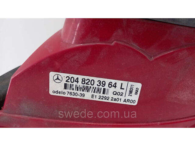 Фонарь задний левый Mercedes C-klasa 204 2007-2011 A2048203964 - Фото 9