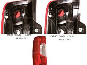 Фонарь Задний Правый 2 Door на Bipper, Fiorino, Nemo, Qubo