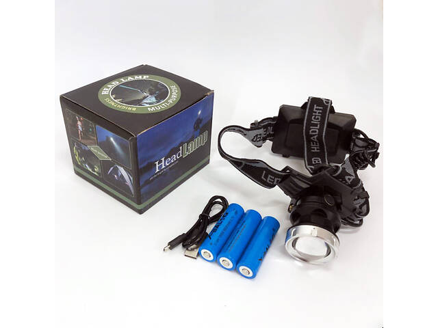 Фонарик налобный мощный Bailong BL-8070-P50, Фонарь для поисковых работ на шлем, FA-624 Налобная лампа - Фото 3