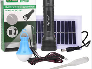 Фонарик ручной BL YW-037 +bulb+solar 8409