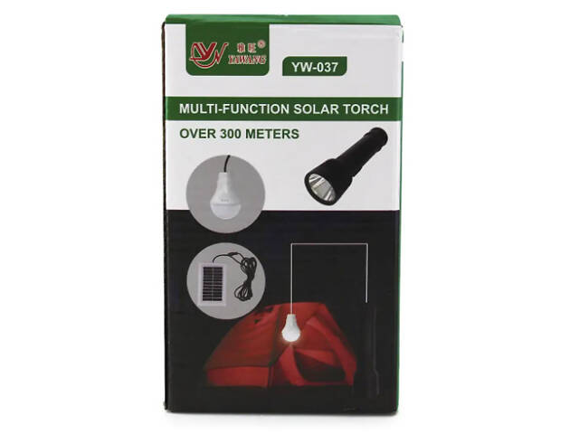 Фонарик ручной BL YW-037 +bulb+solar 8409 - Фото 2