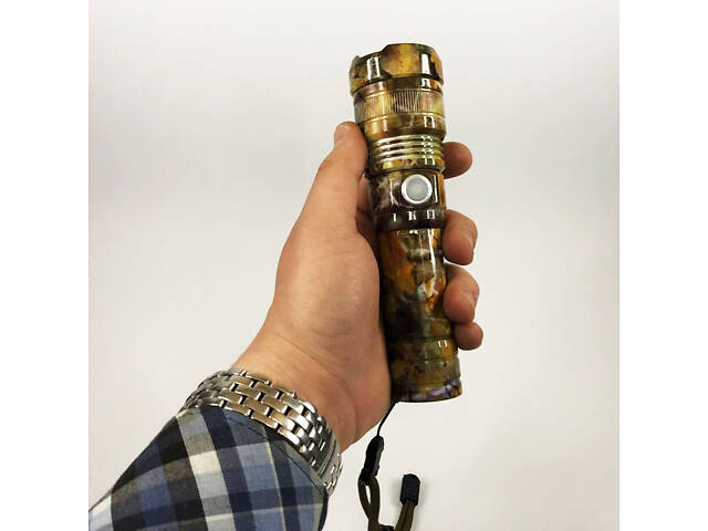 Ліхтарик ручний тактичний Bailong BL-P512M-P90, Тактичний ліхтар, Сильний ліхтарик, Лід ліхтар ручний - Фото 2