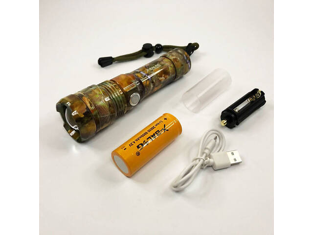 Ліхтарик ручний тактичний Bailong BL-P512M-P90, Тактичний ліхтар, Сильний ліхтарик, Лід ліхтар ручний - Фото 7