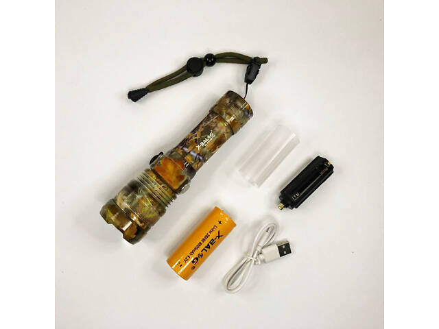 Ліхтарик ручний тактичний Bailong BL-P512M-P90, Тактичний ліхтар, Сильний ліхтарик, Лід ліхтар ручний - Фото 8