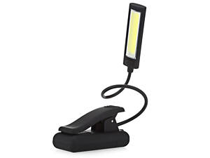 Фонарик светодиодный гибкий на клипсе №1656