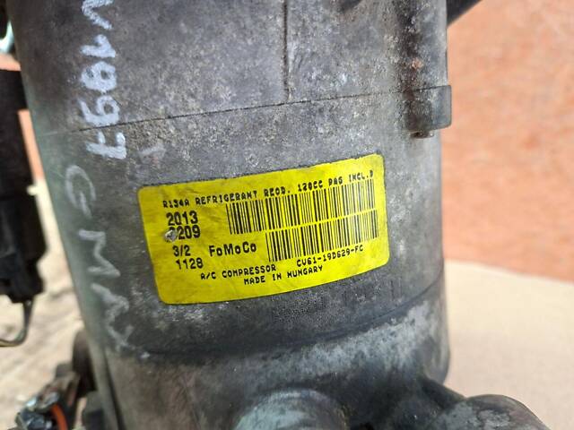 Ford C-Max II Mk2 10-19 1.0 B компрессор кондиционера CV61-19D629-FC - Фото 2