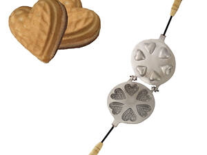 Форма для випікання печива у вигляді сердець (6 сердець/сердечок)