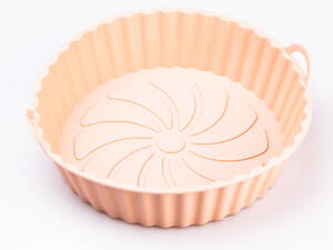 Форма для випікання силіконова 5 х 20 см кругла кондитерська 1 літр Персикова