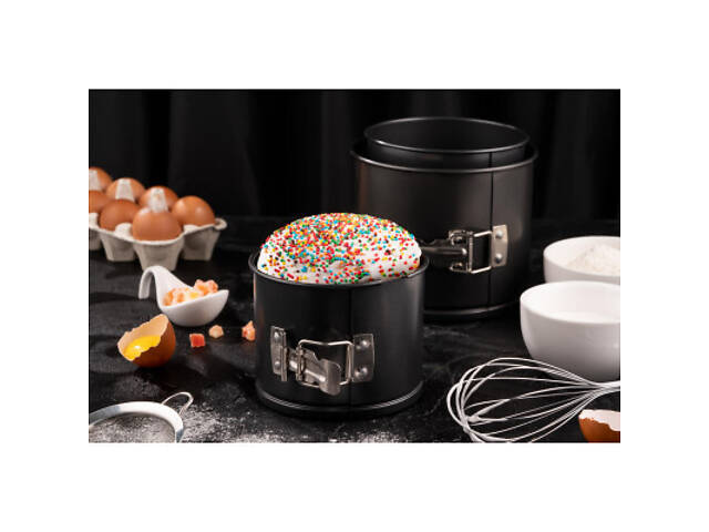 Форма для випічки Ardesto Gemini Easter Cake Round Detachable 14 x 12 см (AR2506G) - Фото 5