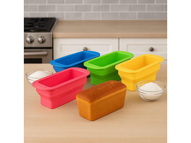 Форма для випікання хліба силіконова 29.5х12.3х11 см - Фото 3