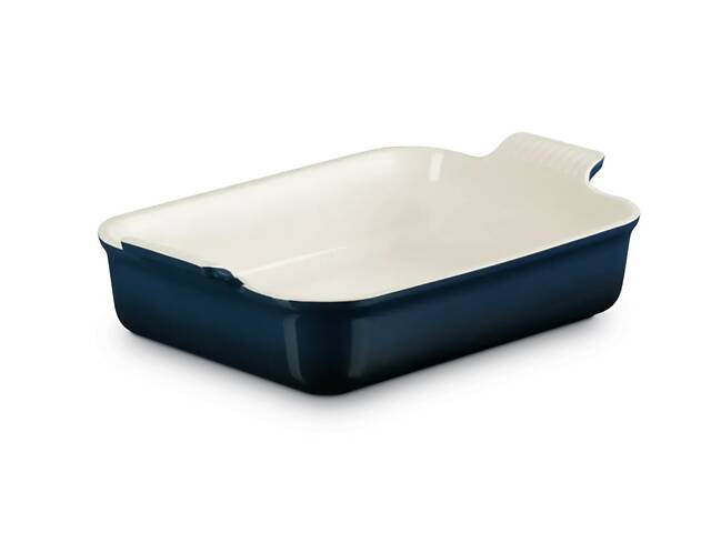 Форма для випікання Le Creuset Stoneware Heritage Rectangular Dish Nuit 7110219129000100 19 см синя - Фото 2