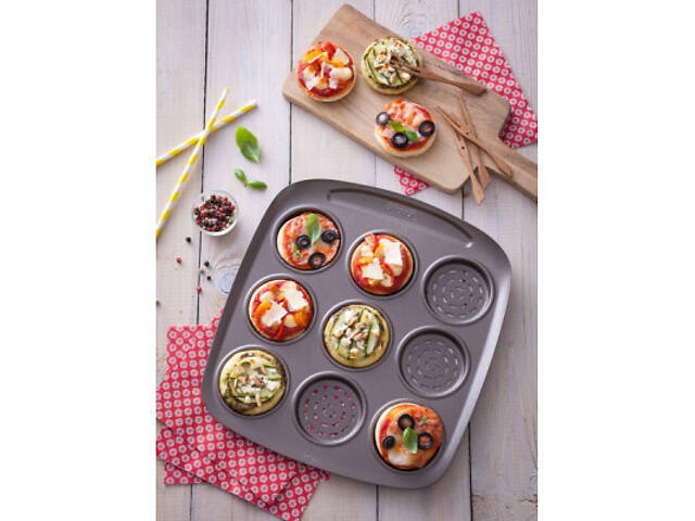 Форма для випічки Pyrex Asimetria міні-піца 9 комірок (AS09BZ0) - Фото 4