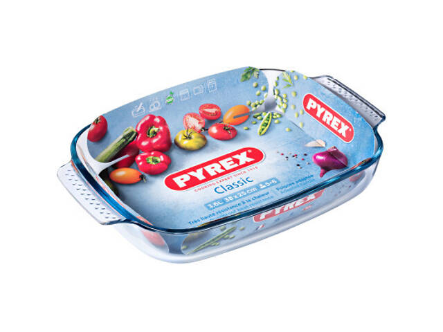 Форма для випічки Pyrex Classic прямокутна 38 х 25 х 6,5 см 3.6 л (232B000/8046) - Фото 2