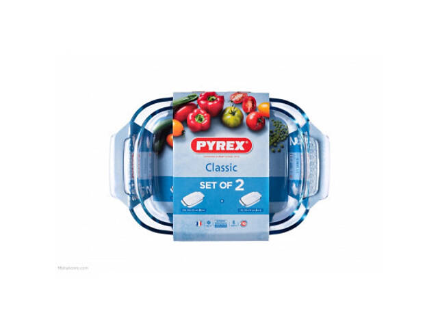 Форма для выпечки Pyrex Classic прямокутна набір 2 шт 2.6 л 1.9 л (912S967/7045) - Фото 5