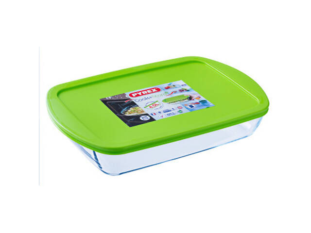 Форма для выпечки Pyrex Cook Store прямокутна з кришкою 40 х 27 х 7 см 4.5 л (240P002/7644) - Фото 2