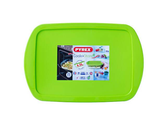 Форма для выпечки Pyrex Cook Store прямокутна з кришкою 40 х 27 х 7 см 4.5 л (240P002/7644) - Фото 3