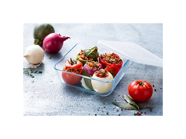 Форма для випічки Pyrex CookFreez з кришкою квадратна 15 х 15 см 0.85 л (218P001/7646) - Фото 5