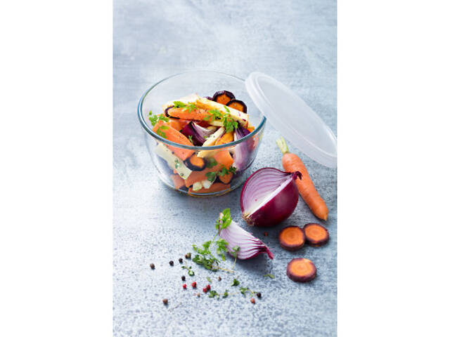 Форма для випічки Pyrex CookFreez з кришкою кругла 16 х 11см 1.6 л (155P001/7644) - Фото 2