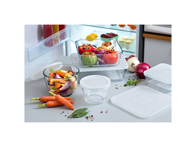 Форма для випічки Pyrex CookFreez з кришкою кругла 16 х 11см 1.6 л (155P001/7644) - Фото 5