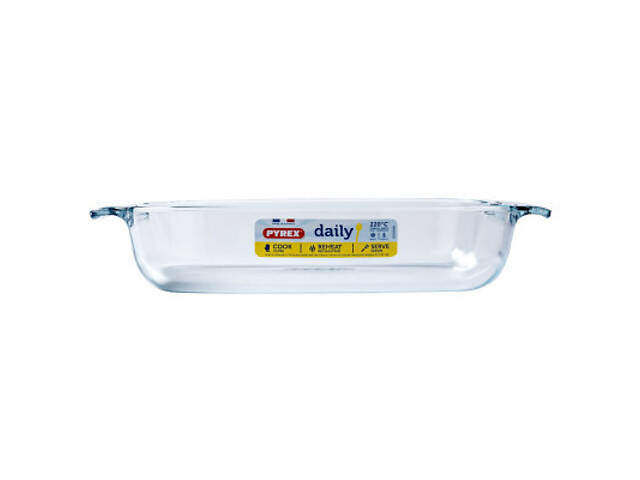 Форма для випічки Pyrex Daily прямокутна 39 х 25 х 7 см 3.7 л (232B000/3646) - Фото 3