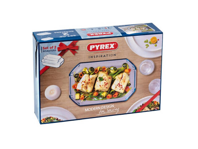 Форма для выпечки Pyrex Inspiration набір 2 шт 3.2 + 2.6 л (913S037/7043) - Фото 3