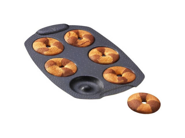 Форма для выпечки Tefal PerfectBake, 6 форм, квадратний, 21х29см, алюміній, коричневий (J5734602) - Фото 4