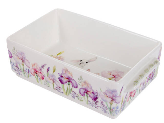Форма для запікання 20х12х6 см Зайчики в ірисах Lefard AL117930 - Фото 2