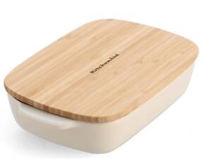 Форма для запікання з кришкою KitchenAid СС006105-001 6,5 х15, 5х26 см 0.9 л кремова