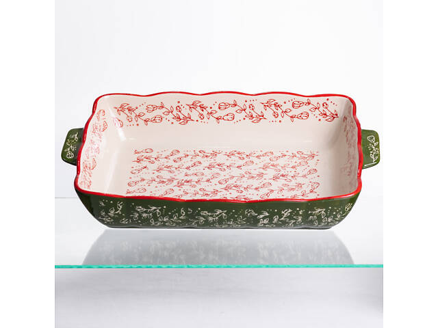 Форма для запікання та сервірування Vintage Прямокутна з ручками HM05-12 - Фото 1