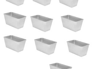 Форма хлібна для випічки стандартного хліба у вигляді цеглинки Л7 алюміній (22х11х11.5 см) 10