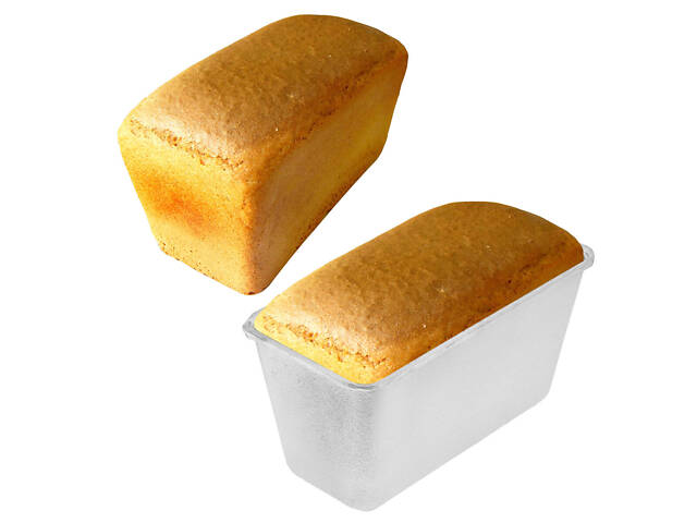 Форма хлібна посилена для випікання хліба цеглинки Л6 алюміній (23.0х11.5х11.5 см) - Фото 1