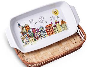 Форма керамічна для запікання Kamille KM-6304 5х18х35.5 см