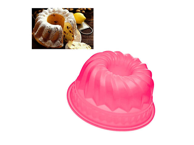 Форма силіконова для випікання кексів із втулкою 23.2 x 10.9 см - Фото 2