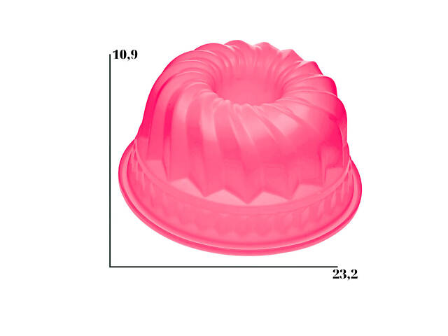 Форма силіконова для випікання кексів із втулкою 23.2 x 10.9 см - Фото 3
