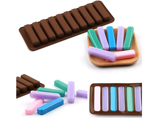 Форма силіконова для льоду та випічки печива Хомка, Дамські Пальчики, батончиків, бісквітів, паличок Савоярді - Фото 10