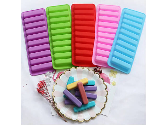 Форма силіконова для льоду та випічки печива Хомка, Дамські Пальчики, батончиків, бісквітів, паличок Савоярді - Фото 7