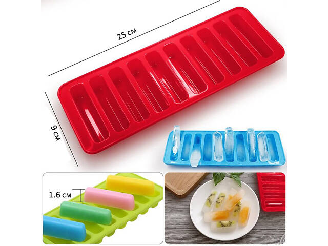 Форма силіконова для льоду та випічки печива Хомка, Дамські Пальчики, батончиків, бісквітів, паличок Савоярді - Фото 2