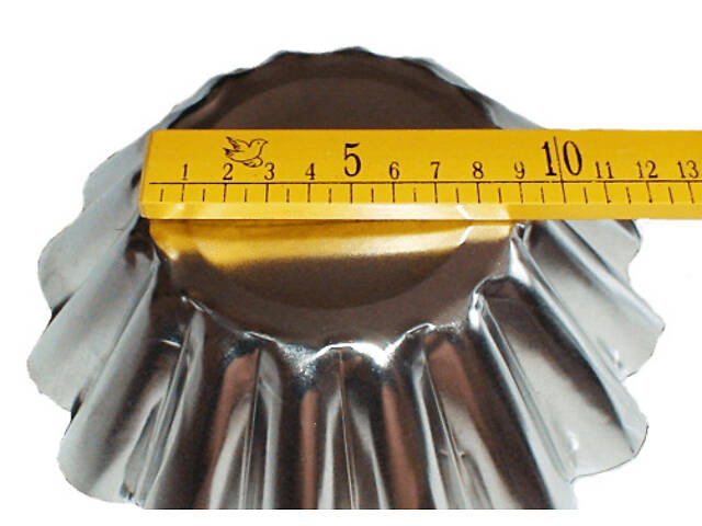 Форми для випікання кошиків кексів та тарталеток Ø верх 9, низ 5.5, висота 3 см (набір з 10 штук) - Фото 4