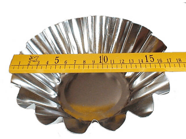 Форми для випікання кошиків кексів та тарталеток Ø верх 9, низ 5.5, висота 3 см (набір з 10 штук) - Фото 5