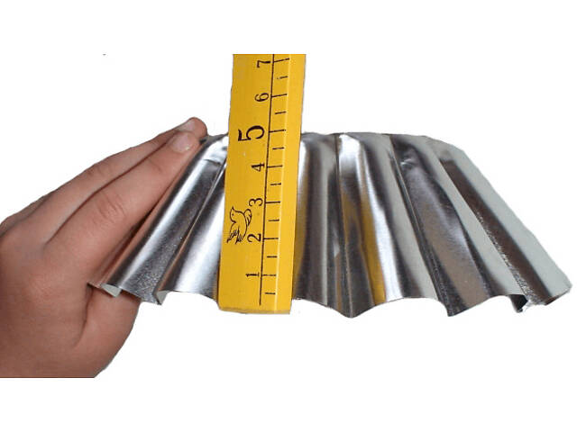 Форми для випікання кошиків кексів та тарталеток Ø верх 9, низ 5.5, висота 3 см (набір з 10 штук) - Фото 6