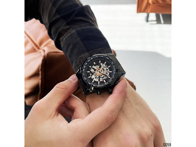 Forsining 8042 All Black - Фото 3