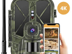 Фотоловушка 4G камера для охоты c аккумулятором 8 000 мАч Suntek HC-940Pro, передача 4К видео на смартфон
