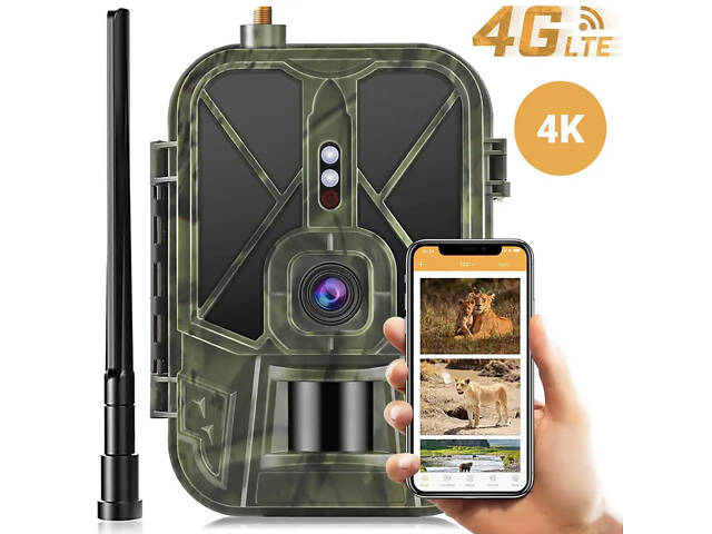 Фотоловушка 4G камера для охоты c аккумулятором 8 000 мАч Suntek HC-940Pro, передача 4К видео на смартфон - Фото 1
