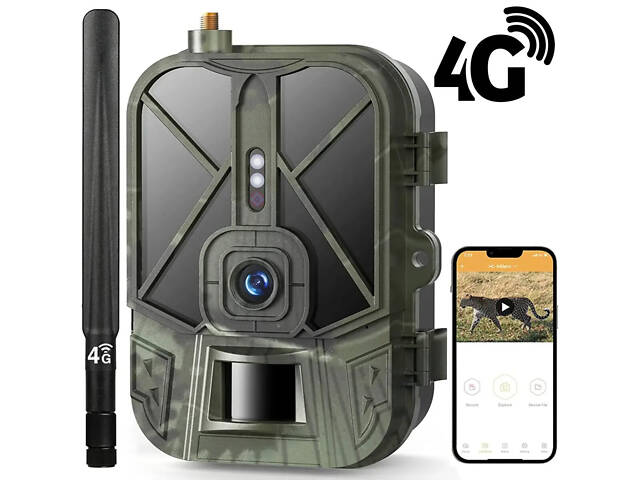Фотоловушка 4G камера для охоты c аккумулятором 8 000 мАч Suntek HC-940Pro, передача 4К видео на смартфон - Фото 2