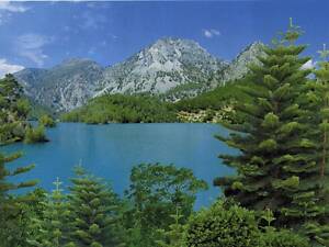 Фотообои Арт Декор Изумрудное озеро 194х335