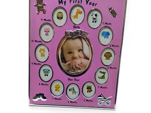 Фоторамка Delizia Мой первый год на 13 фотографий 30х25х1,5 см Разноцветный (DN32379B)